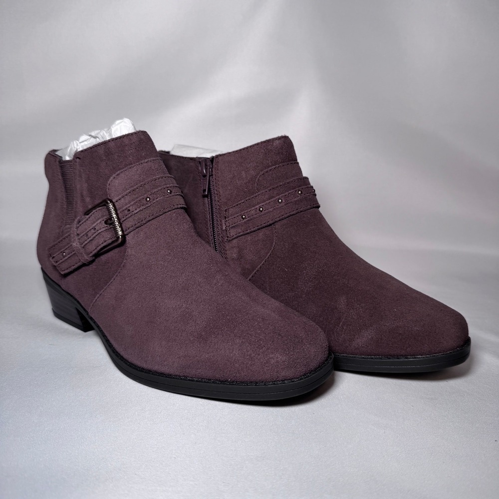 Me by Jennie Garth Studded Ankle Boot Brown Suede‎ 6W